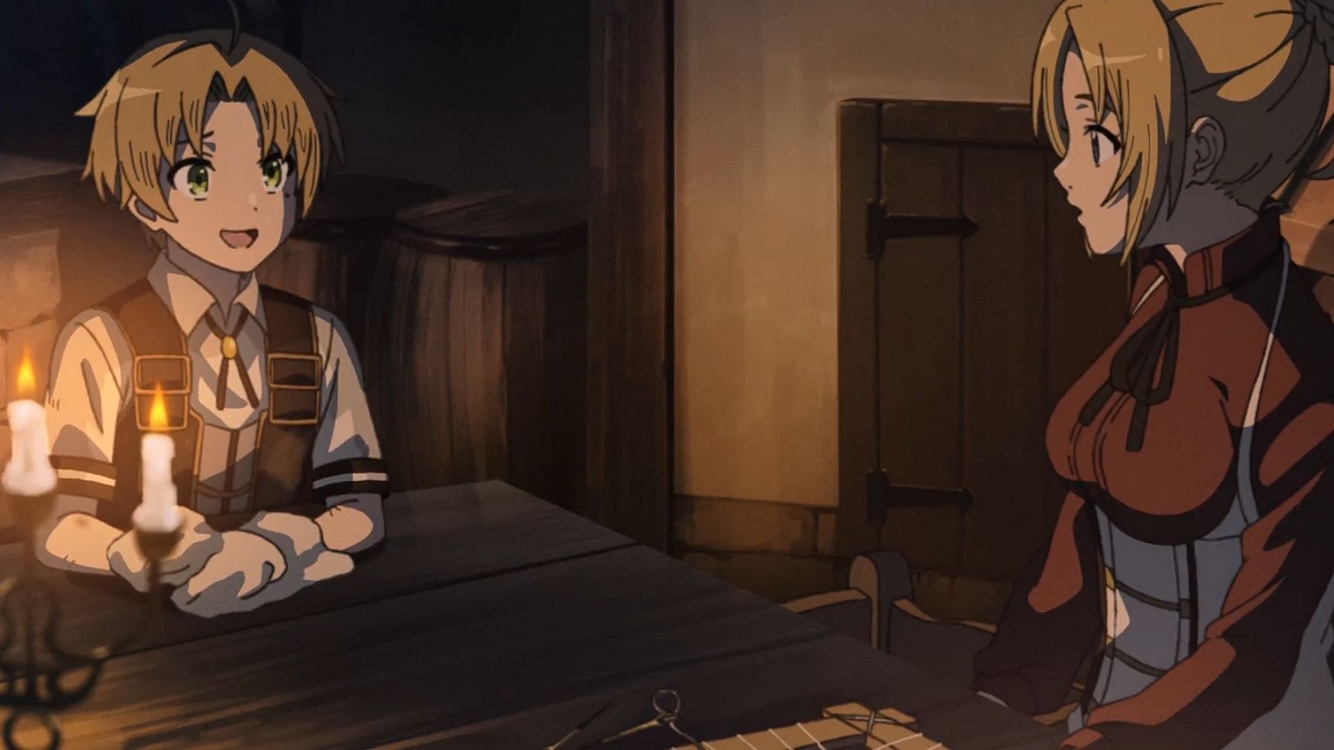 Rudues and Zenith as seen in Mushoku Tensei season 2 (Image via Studio Bind)